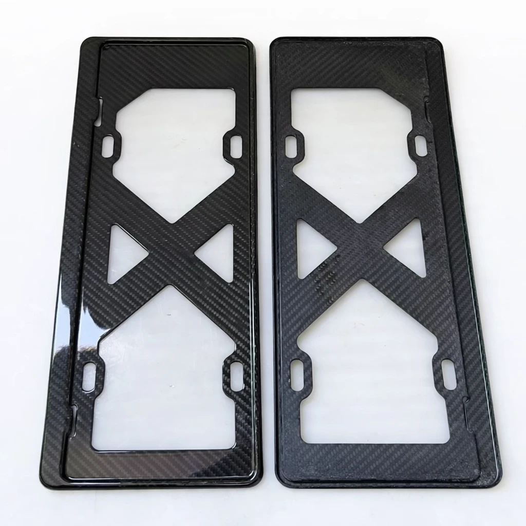 carbon fiber license plate frame