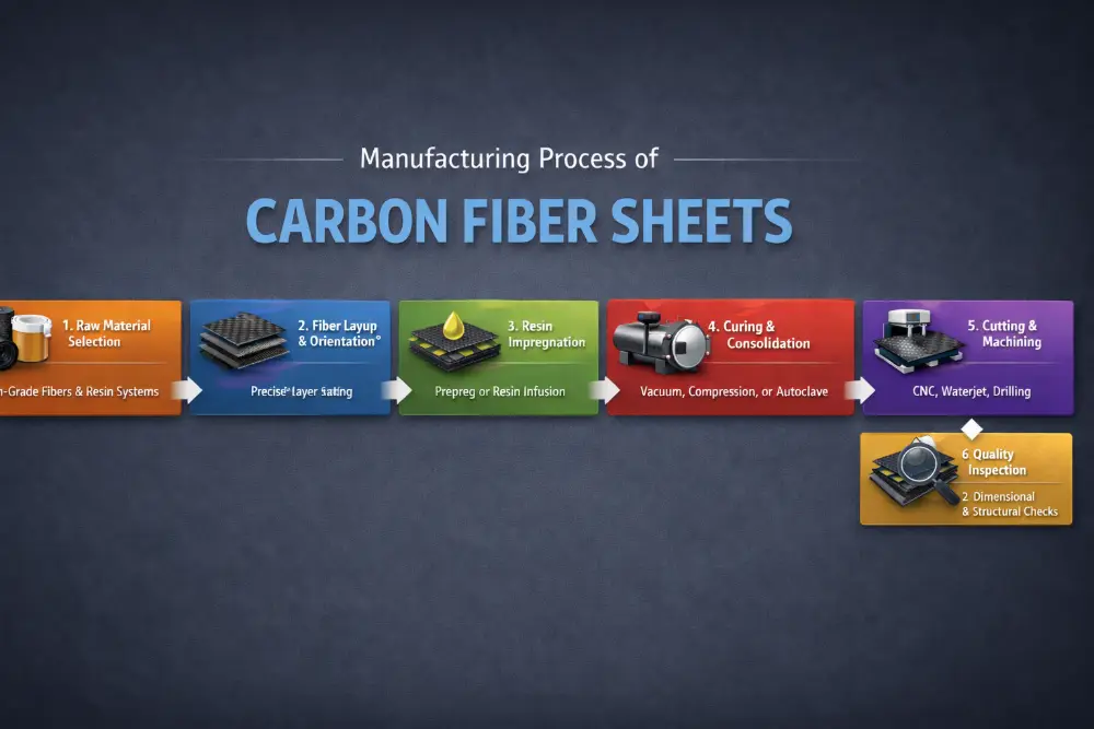 manufacturing process of carbon fiber sheets