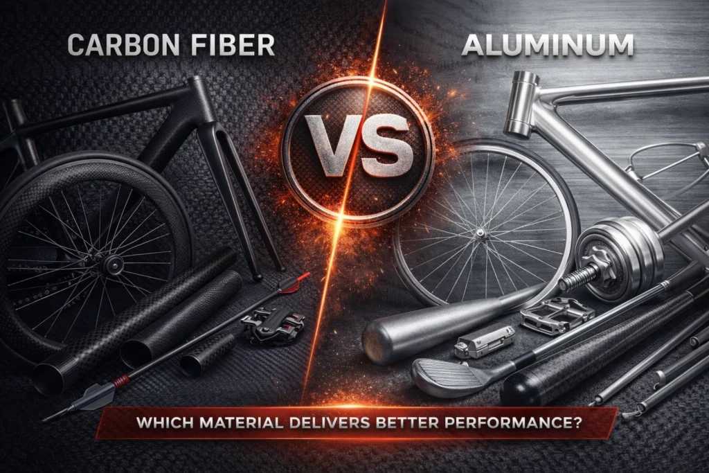 carbon fiber vs aluminum in sports equipment which material delivers better performance
