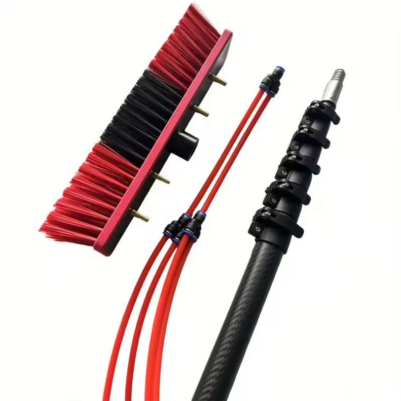 water fed poles for window, high reach & solar panel cleaning