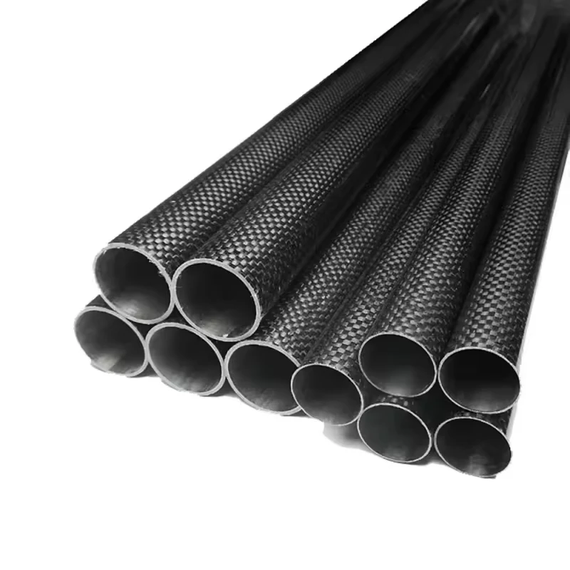 roll wrapped carbon fiber round tubes