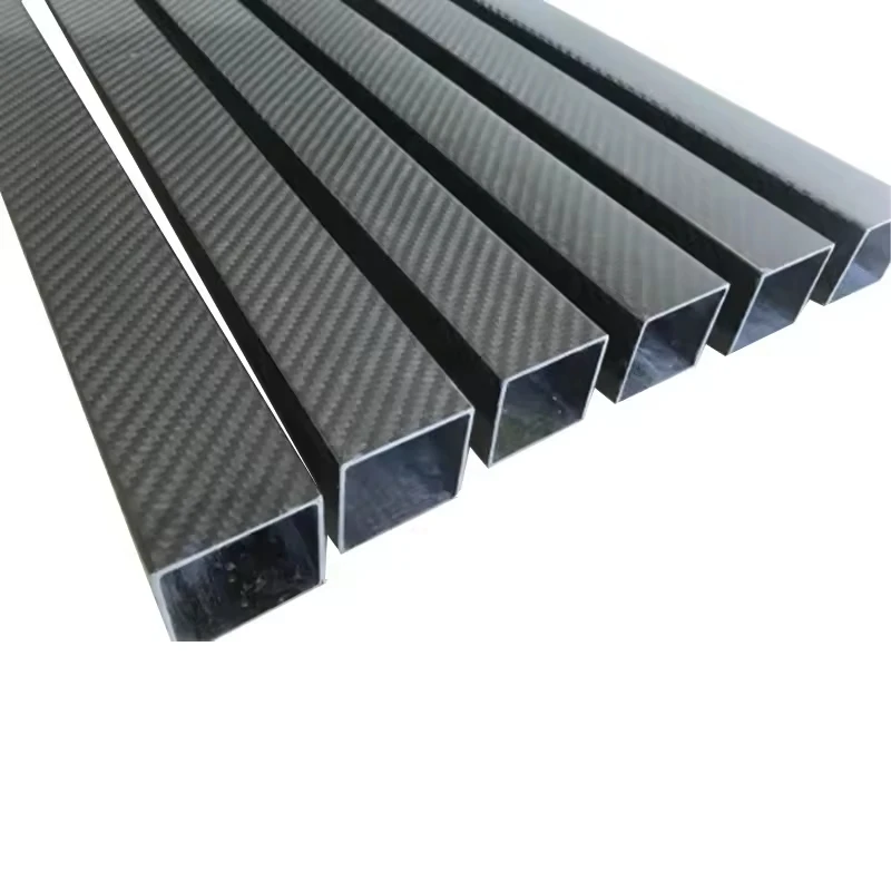 roll wrapped carbon fiber square tubes