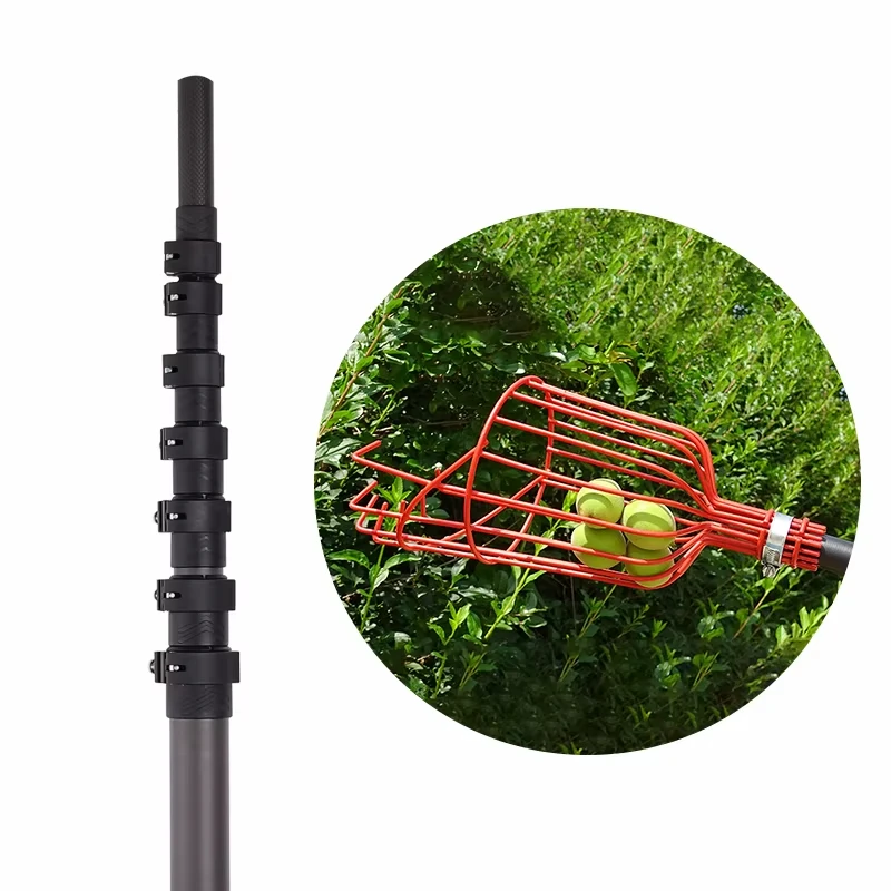 palo de fibra de carbono para recoger fruta