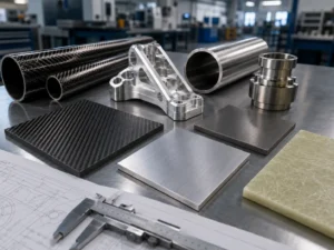 carbon fiber steel aluminum titanium and fiberglass compared