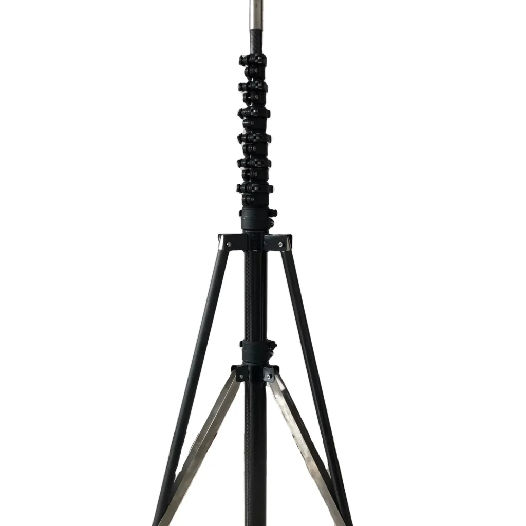 three stage anti rotation telescopic support