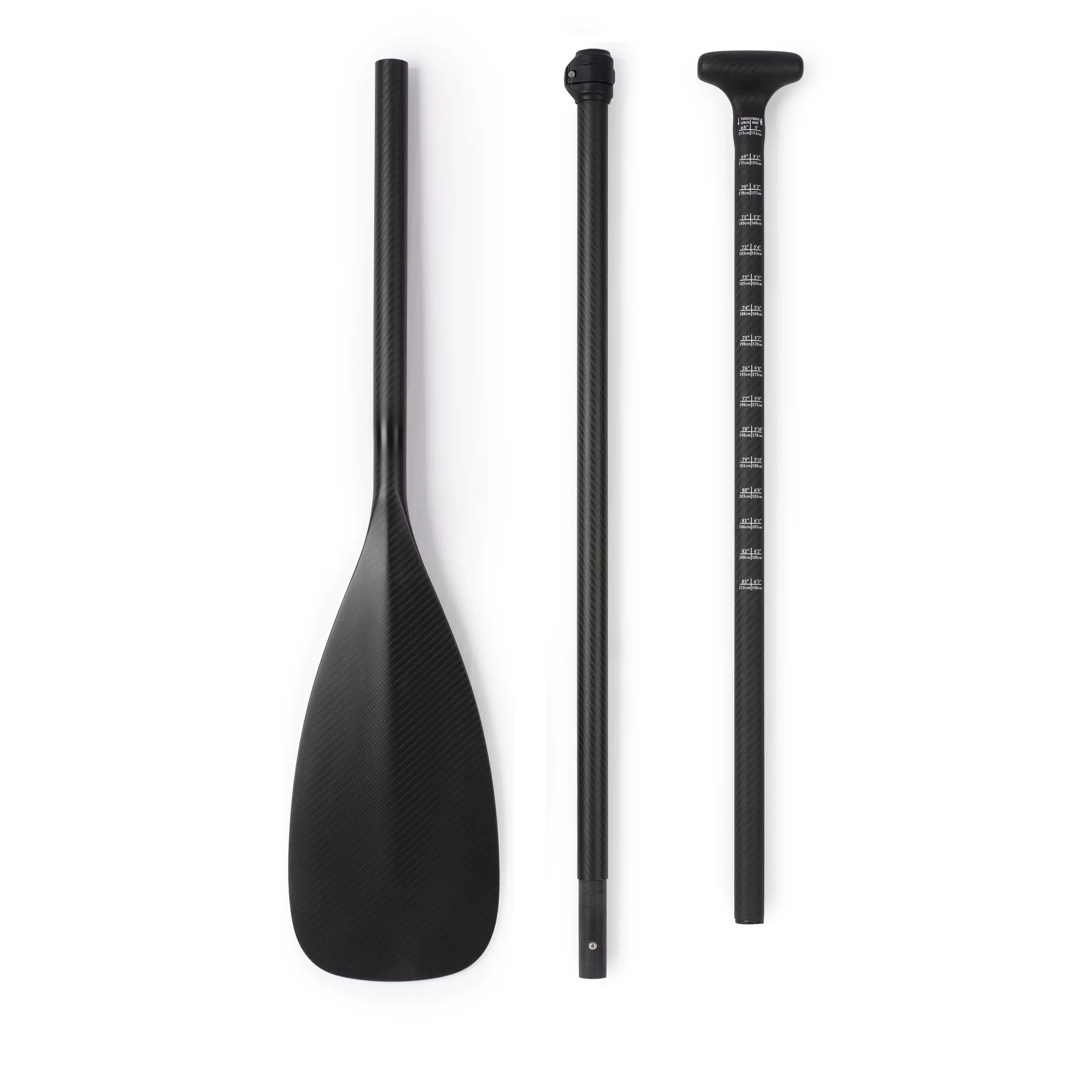 3 piece carbon fiber sup paddle